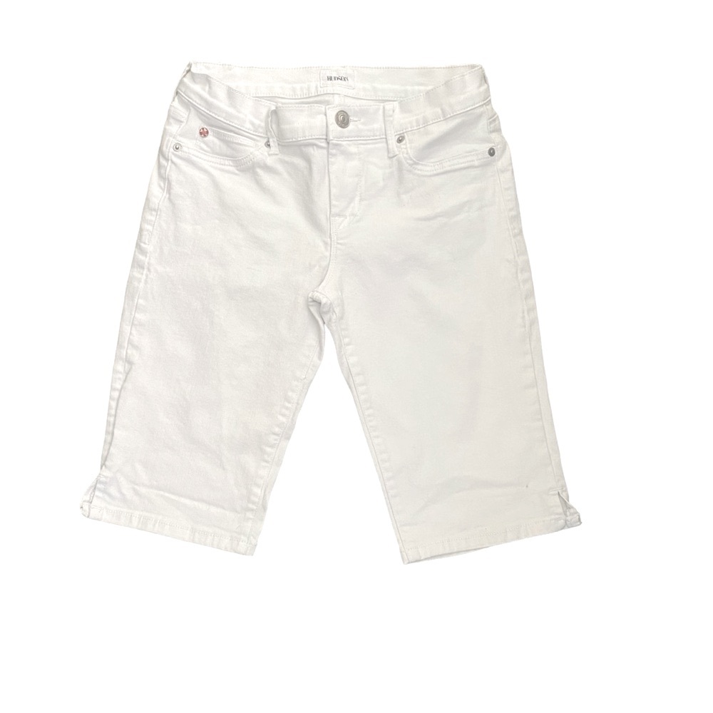 HUDSON Viceroy Knee Denim White Shorts size 28 - Picture 7 of 9